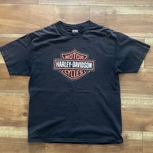 Harley-Davidson Black Tee with Orange Logo
